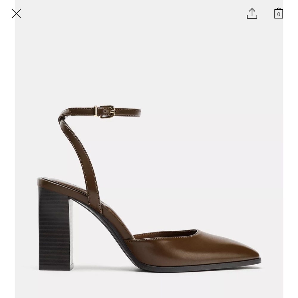 Zara block heel shoes